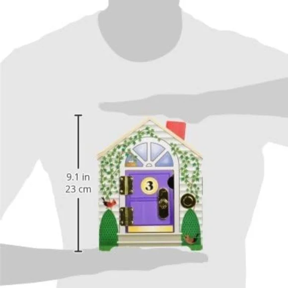 Melissa & Douglas Wooden Dollhouse with Locks and Keys - Picture 5 of 5